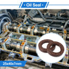 Make Model Oil Seal 2 x 25x40x7mm Brown Rotary Shaft Seal FKM Rubber