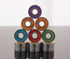 8Pcs ILQ-9 Inline Roller Skate Stainless Skateboard Bearings Speed Spacer Green