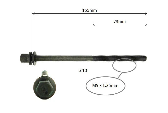 Honda Jazz Head Gasket + Head Bolts (2004–2008)
