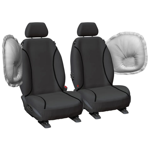 Toyota Hilux Front Tailor Made Canvas Car Seat Covers (2015–19)