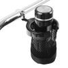 Harley Touring 25mm Handlebar Cup Holder Metal Drink w/ Mesh Basket