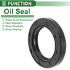 Oil Seal 5 Pcs Rotary Shaft Seal NBR 30x46x7mm Black
