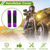 Motorcycle Grips / 7/8" 22mm / Aluminum Alloy Purple Hand Grips