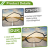 Make Model M10 / 1 Set / Rear View Mirrors Leaf Shape Silver Tone Iron Plastic