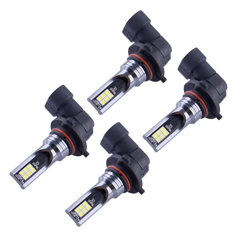 Car 9006 9005 White LED Headlight Fog Lamp Bulbs (6000K)