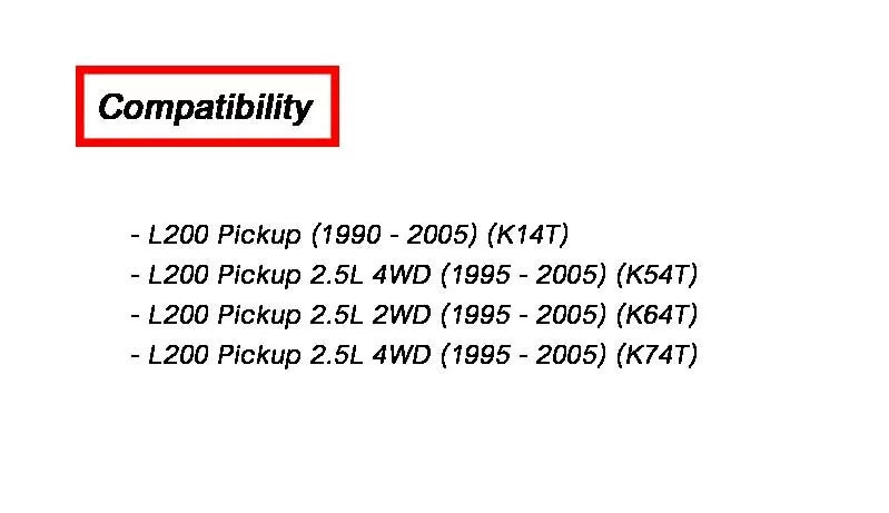 Mitsubishi L200 Oil Seal (1990-2004)