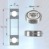 2 x 9x26x8mm Double Shield Single Row Car Deep Groove Ball Bearings