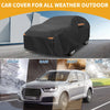 Toyota Sienna Car Cover / Waterproof All Weather Black 190T-PU with Zipper