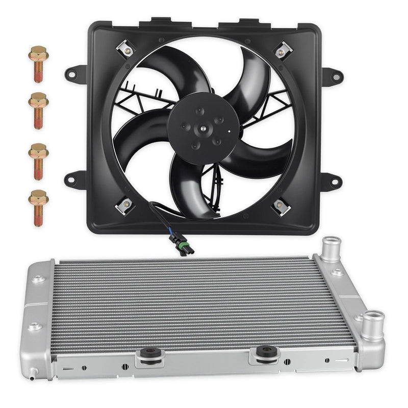 Polaris Sportsman 700 800 EFI Aluminum Radiator & Cooling Fan (2004–2014)