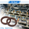 Make Model Oil Seal 36x47x7mm Brown 2 x Rotary Shaft Seal FKM Rubber