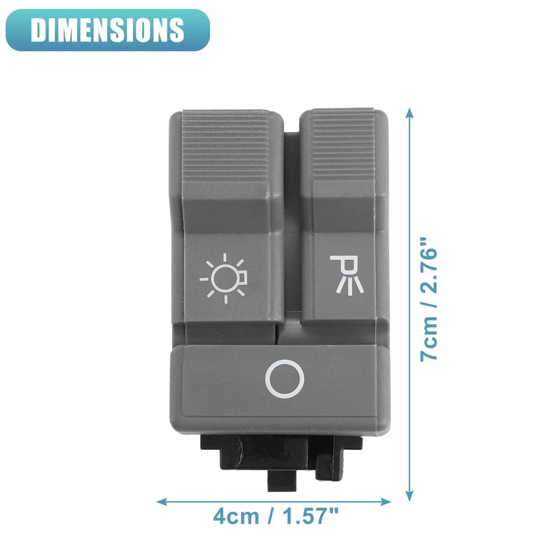 Chevy Black Gray Copper Tone Headlight Switch Headlamp Dimmer Switch