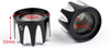 Harley Electra Street Road Glide Black CNC Cut Axle Nut Cover