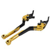 BMW S1000RR S1000R Gold CNC Folding Extendable Brake Clutch Levers (2015-2019)