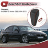 BMW 3 Series E90 (2005-2013) Black Leather 1 Pc Gear Shift Knob Cover
