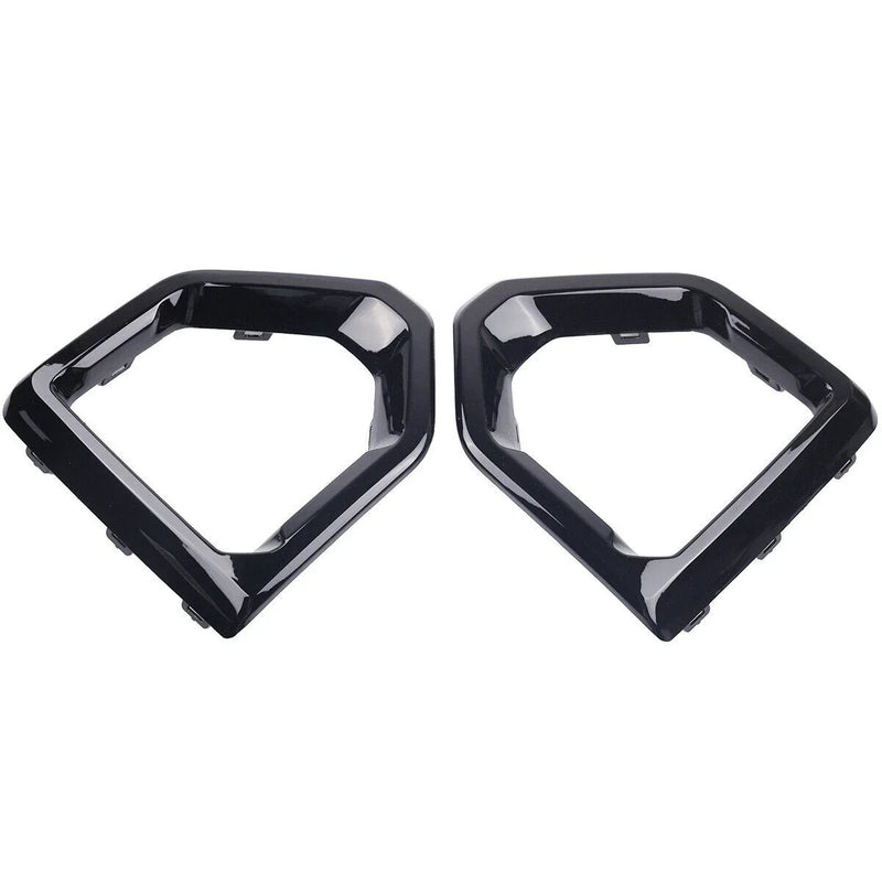 GMC Sierra Gloss Black Front Fog Light Outer Bezel Cover (2019–2021)
