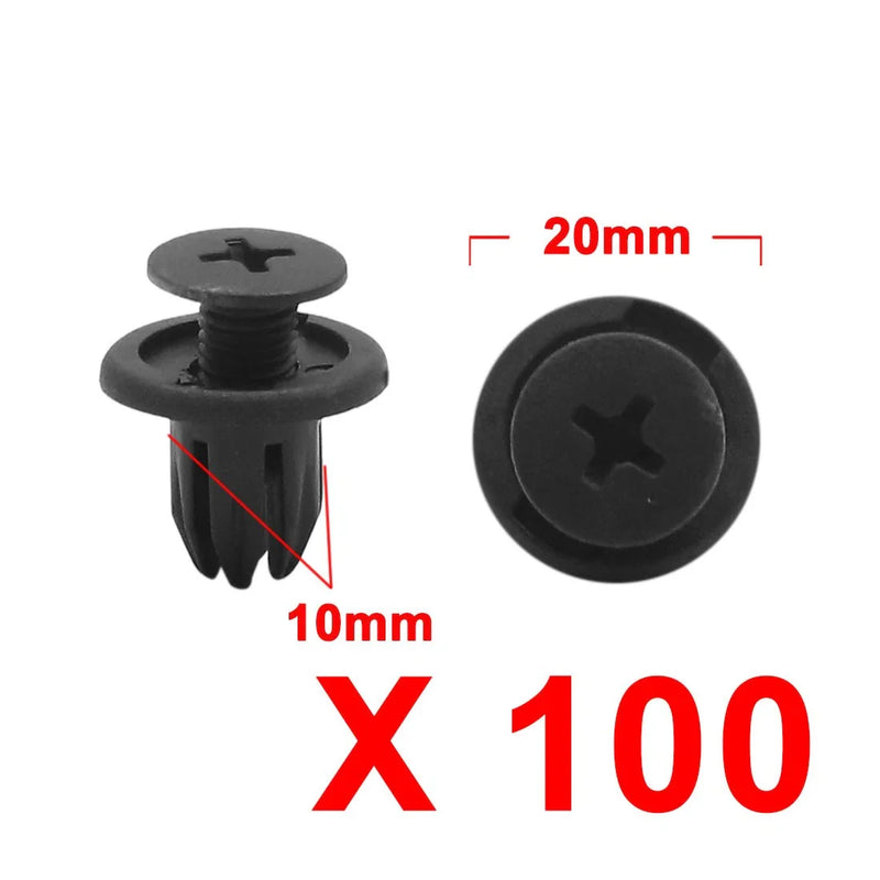 BMW Mini Cooper 100 Pcs Bumper Trunk Clip Rivets