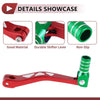 Yamaha TTR 50cc Red and Green Folding Motorcycle Gear Shifter Lever
