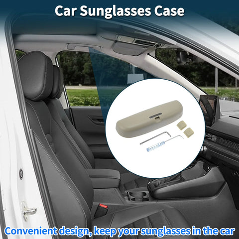 Ford Everest Eyeglasses Holder Storage Box Beige Sunglasses Case (2015-2021)