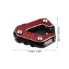 BMW S1000RR 1 Set Aluminum Alloy Motorcycle Kickstand Pad (2019-2023)