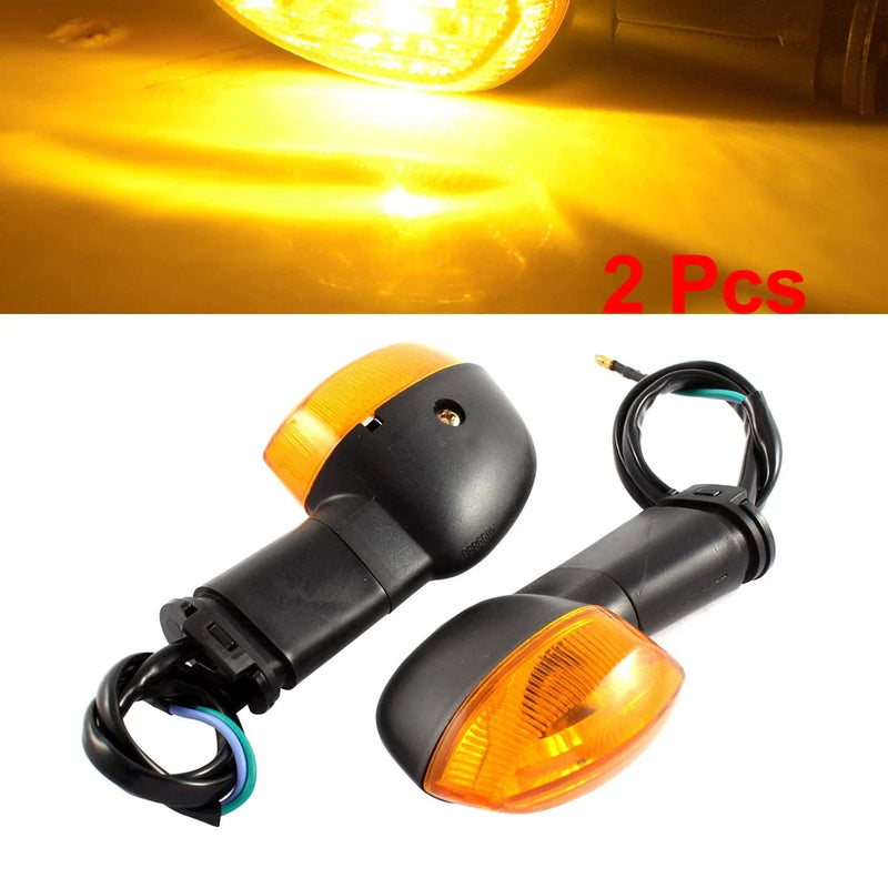 YBR 2 x Yellow Motorcycle Turn Signals Light Blinkers Bulb