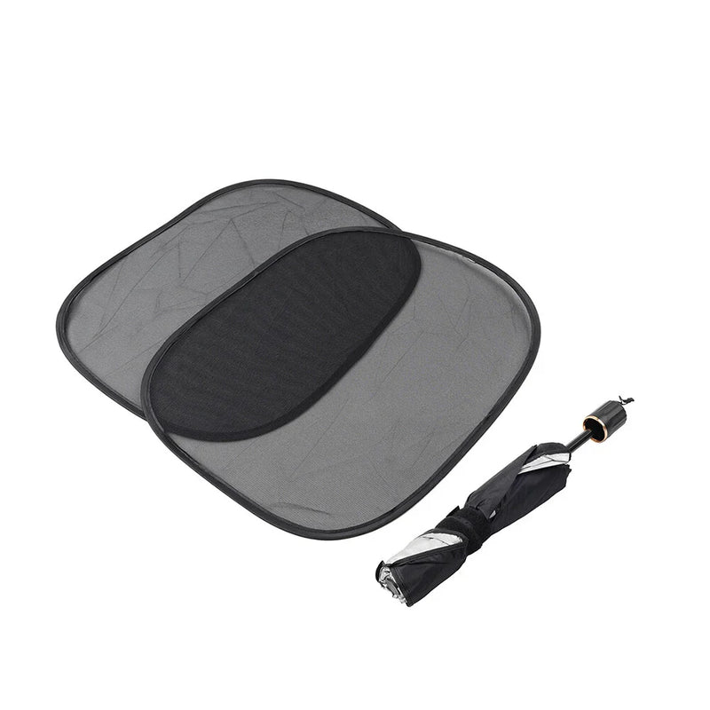 Car Windshield Sun Shade Umbrella Front Visor L Size Silver