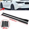 Nissan GTR R33 R34 R35 2 x 86.6" Gloss Black Side Skirt Extensions (1995-2021)