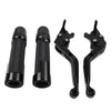Suzuki GSXS125 Black Extendable Brake Clutch Levers Grips Set (2017-2023)