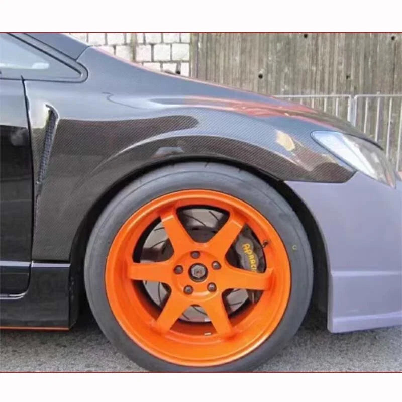 Honda Civic FD2 2006-11 REAL Carbon Fiber Front Side Vent Fender Panel Cover