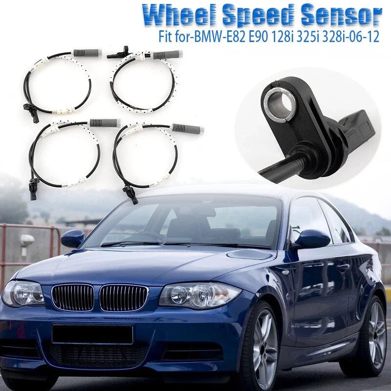 BMW E82 E90 328i 128i 325i 330i 4x ABS Wheel Speed Sensors (2007-2012)