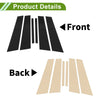 BMW 1-Series (2017-2021) Black 6 Pcs Door Pillar Window Trim