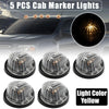 GMC C1500 5pcs Top Cab Marker Light Clear Cover Yellow Light (1979-1984)