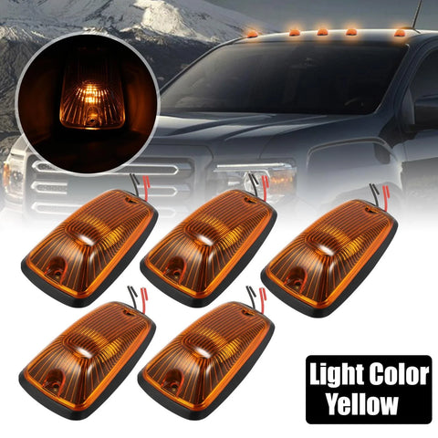 Chevrolet K2500 5 pcs Top Cab Marker Light Yellow Cover (1998)