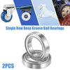 2 x 40x62x12mm 6908ZZ Car Single Row Deep Groove Ball Bearings Silver Tone