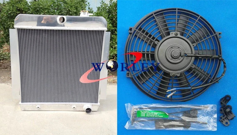 Chevy Pickup Truck 3 Row Aluminum Radiator + 16" Fan (1955-1959)