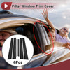 LEXUS LS430 (2001-2006) Black 6 Pcs Car Door Pillar Window Trim