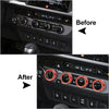 Toyota Tacoma AC Climate Control Ring Knob Trim (2016-2023)