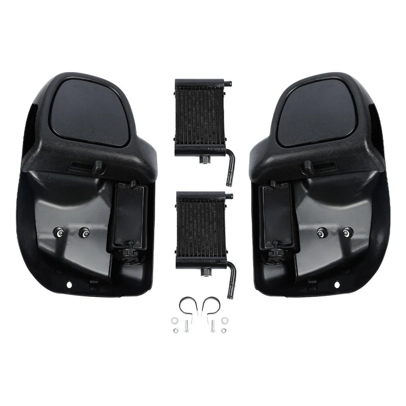 Harley Road Glide Vented Fairings Radiators Engine Guard Bar (2014-2024)