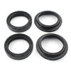 Bike 4 x Black 43X54 Motorcycle Front Fork Damper Shock Absorber Seal