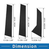 Ford Mondeo (2008-2013) Black 6pcs Door Pillar Window Trim