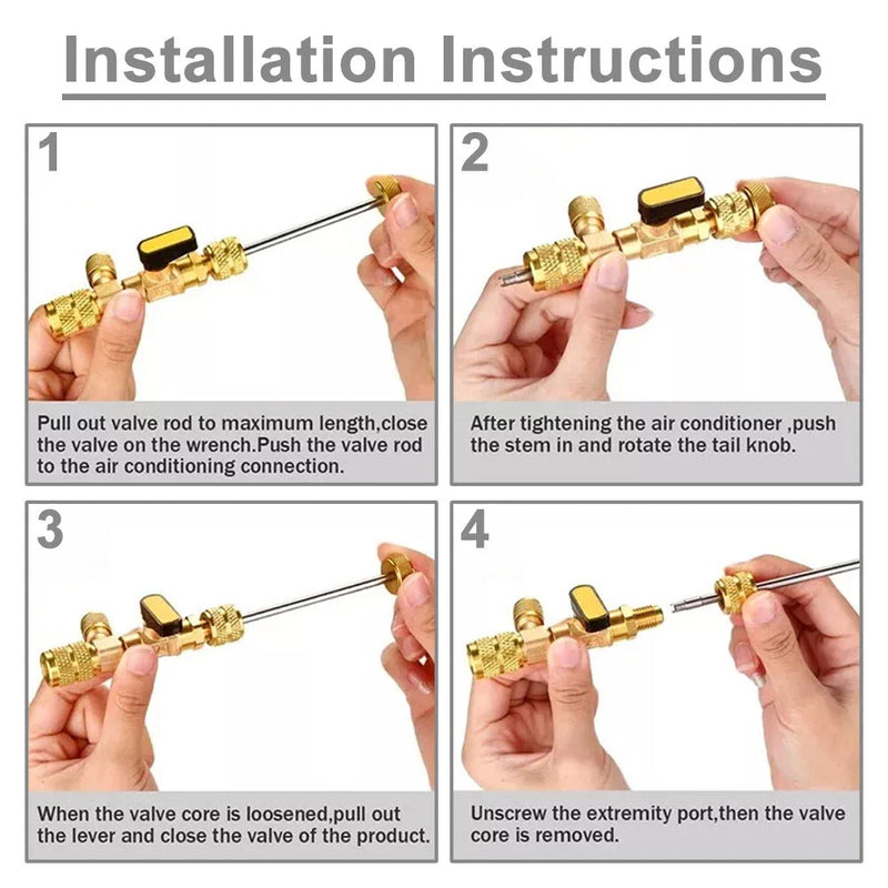 AC HVAC Schrader Valve Core Remover Tool