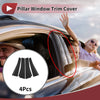 4 Pc / Car Door Pillar Window Trim Black / Toyota Alphard (2015–2023)
