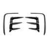 For 2022-23 BMW X3 G01 LCI M-Sport Gloss Black Rear Bumper Vent Side Canards