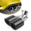 Universal Car Exhaust Stainless Steel Carbon Muffler Tip 89mm Outlet