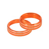 Ford F150 6 x Orange Aluminium Alloy Knob Trim Rings (2016-2020)