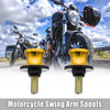 Motorcycle Gold Tone 2 x 10mm Swing Arm Spool Rear Stand