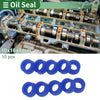 Oil Seal 10x16x8mm Rotary Shaft Seal TPU Blue 10 pcs
