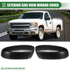 Chevrolet Silverado 1500 Black Pair Left Right Rearview Mirror Covers