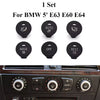BMW 5 Series E63 E60 E64 1 Set A/C Panel Switch Button Cover (2003–2010)