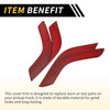 Jeep Red Carbon Fiber Front Rear Door Handle Panel Bezel Cover Trims