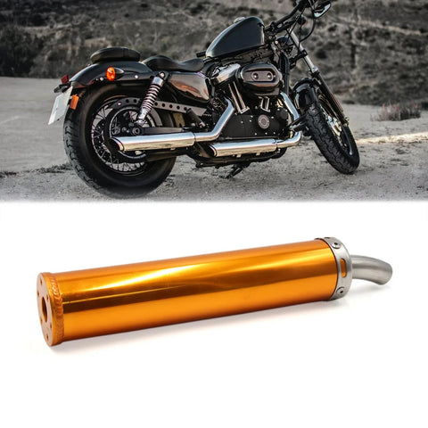 Motorcycle Street Dirt Bike Racing 0.87" Inlet Diameter Exhaust Muffler Pipe